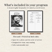 Programme mémorial de souvenir imprimé/numérique e