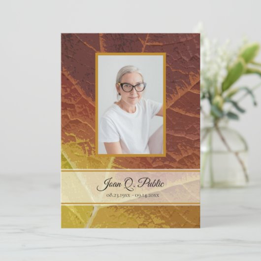 Programme Mémorial des funérailles d'automne (Debout devant)