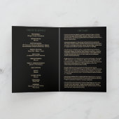 Programme Mémorial Fleur de Calla Rouge Jaune Vert (Intérieur)