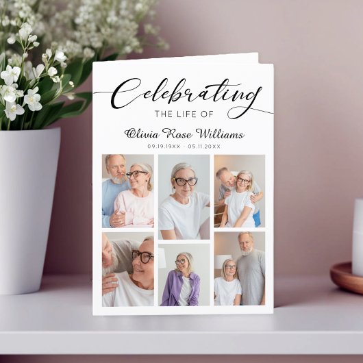 Programme Mémorial funéraire de collection de photos moderne