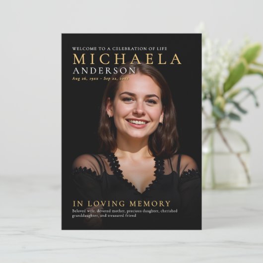 Programme Mémorial moderne / Funérailles / Célébration de la (Debout devant)