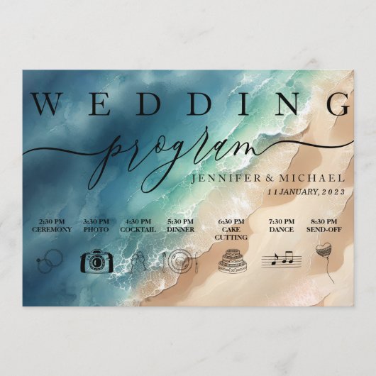 Programme Mer du Beach Aquarelle Signature Mercredi (Devant)