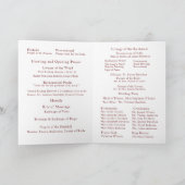 Programme Messe nuptiale du Rose de Bourgogne avec photo (Intérieur)