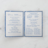 Programme Messe nuptiale en marbre bleu et gris avec photo (Intérieur)