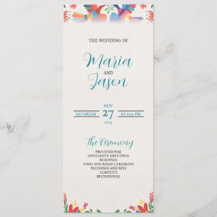 Programme mexicaine Fiesta coloré Floral moderne Boda Mariag