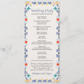 Programme Mexicaine Talavera Majolica Floral Mariage esthéti (Dos)