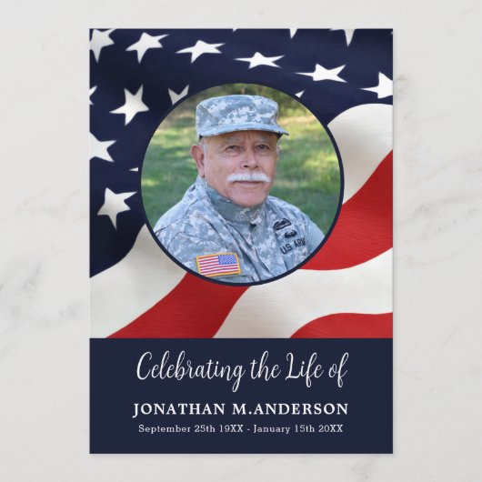 Programme Militaire - Drapeau Américain - Célébration De La  (Devant)