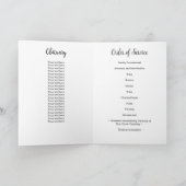 Programme Militaire USA Flag Celebration of Life Funeral (Intérieur)