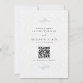 Programme minimal Black On Plush White Paisley (Devant)