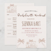 Programme minimal d'un week-end de fête de fiançai (Devant / Derrière)