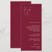 Programme Minimalisme Bourgogne Script Lieu Cadre Merci (Devant / Derrière)