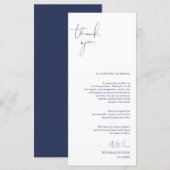 Programme Minimalisme Marine Script Emplacement de réglage M (Devant / Derrière)