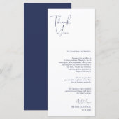 Programme Minimalisme Marine Script Emplacement de réglage M (Devant / Derrière)