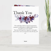 Programme Minimalist Editorial Wedding Program Folded Card (Dos)
