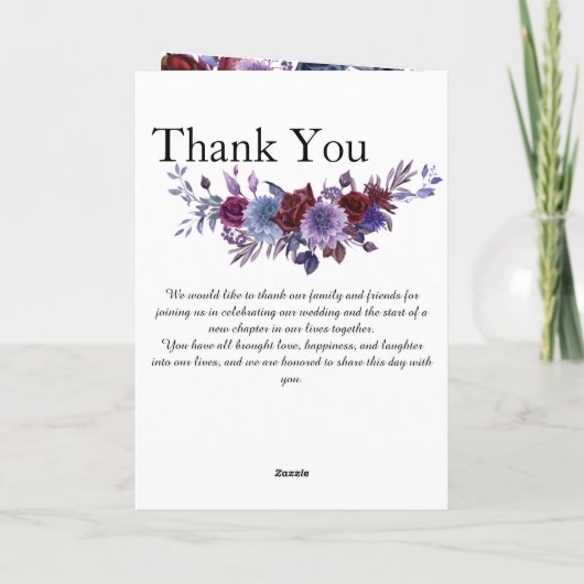 Programme Minimalist Editorial Wedding Program Folded Card (Dos)