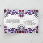 Programme Minimalist Editorial Wedding Program Folded Card (Intérieur)