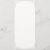 Programme Minimalist Geometric Wedding Program (Devant)