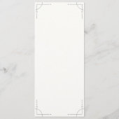 Programme Minimalist Geometric Wedding Program (Dos)