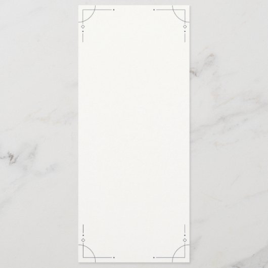Programme Minimalist Geometric Wedding Program (Dos)
