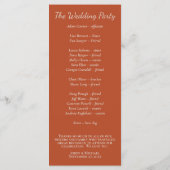 Programme Minimaliste Citrouille Épice Script (Dos)