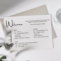 Programme minimaliste de Mariage de script du week