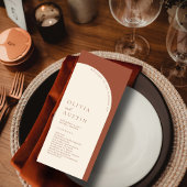 Programme minimaliste de mariage en terre cuite mo