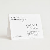 Programme minimaliste Élégant de Cérémonie Mariage