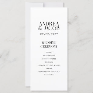 Programme minimaliste moderne de mariage blanc chi