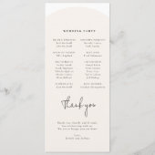 Programme minimaliste moderne de mariage d'arc (Dos)