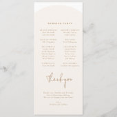 Programme minimaliste moderne de mariage d'arc (Dos)