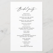 Programme minimaliste moderne de mariage de callig (Dos)