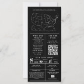 Programme minimaliste moderne d'infographie Mariag (Dos)