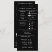 Programme minimaliste moderne d'infographie Mariag (Devant / Derrière)