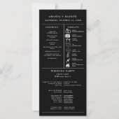 Programme minimaliste moderne d'infographie Mariag (Devant)