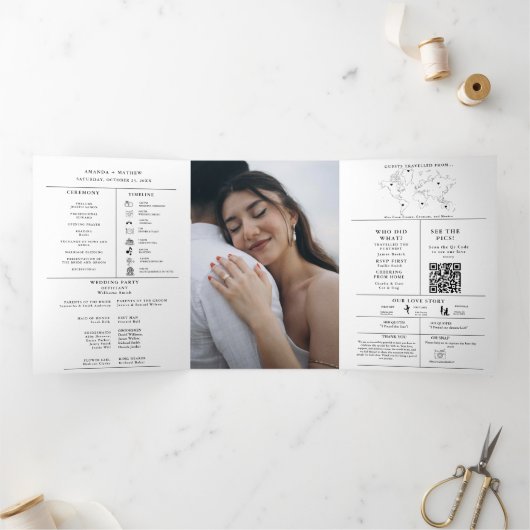 Programme minimaliste moderne d'infographie Mariag (Intérieur)