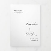 Programme minimaliste moderne d'infographie Mariag (Page de couverture)