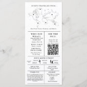 Programme minimaliste moderne d'infographie Mariag (Dos)