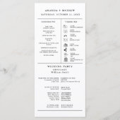 Programme minimaliste moderne d'infographie Mariag (Devant)