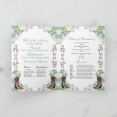 Programme Mint Green Western Charro Quinceañera (Intérieur)