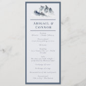 Programme Misty Mountain Blue Grey Blanc Élégant (Devant)