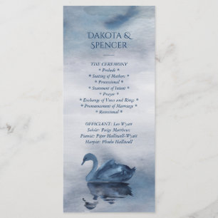 Programme Misty Reflections   Dusty Blue Swan Lake Mariage