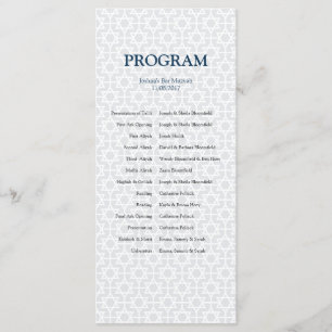 Programme modelé sensible de barre/bat mitzvah