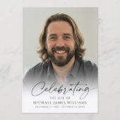Programme Modern Celebration of Life Photo Memorial Funeral (Devant)