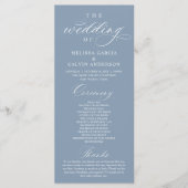 Programme Modern Classy Elegant Wedding Ceremony (Devant)