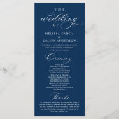 Programme Modern Classy Elegant Wedding Ceremony (Devant)