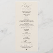 Programme Modern Classy Elegant Wedding Ceremony (Dos)