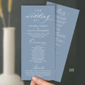 Programme Modern Classy Elegant Wedding Ceremony