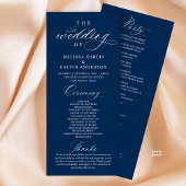 Programme Modern Classy Elegant Wedding Ceremony