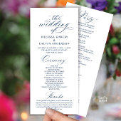 Programme Modern Classy Elegant Wedding Ceremony