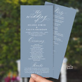Programme Modern Classy Elegant Wedding Ceremony